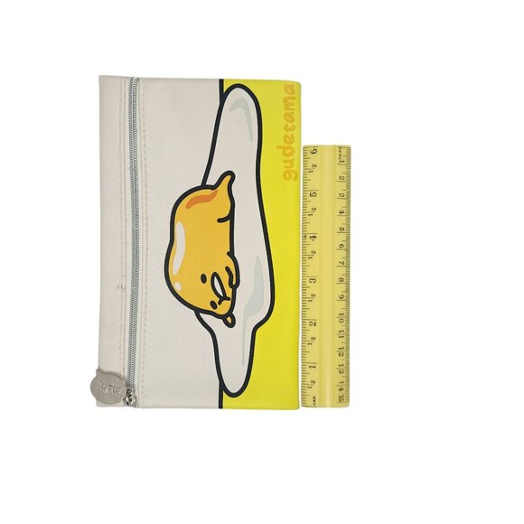 Gudetama Ipsy Zipper Pouch 8"x5" Yellow & White Egg Design Sanrio - Picture 3 of 8